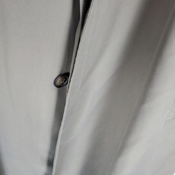 Brooks Brothers Trench Coat Mens M Tan Long Lightweight Button Closure READ DESC - Picture 9 of 16